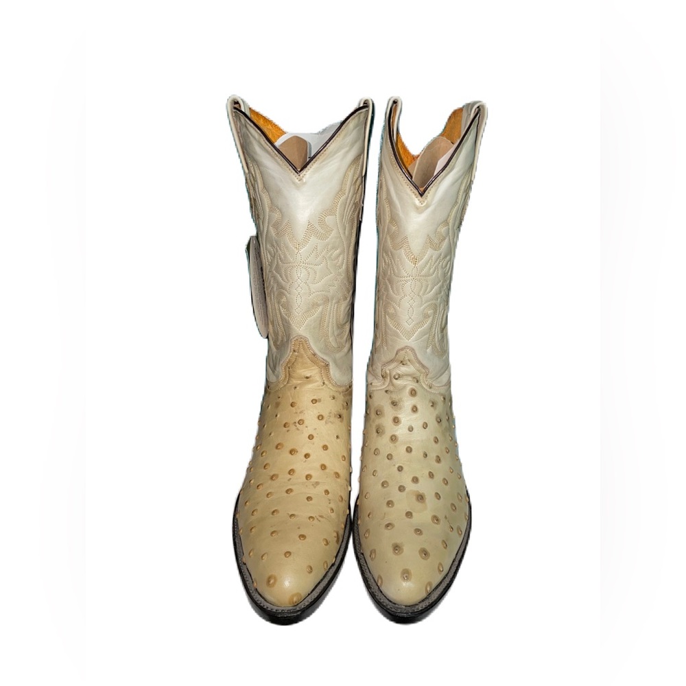 Cuatralba  Ostrich Men's Narrow Round Toe Boot